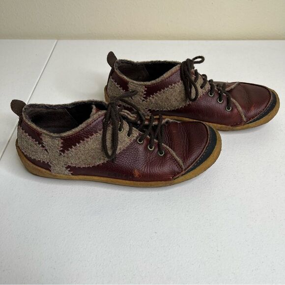 Merrell Milan Autumn Leather Lace Up Felted Wool Round Toe Shoe Women Size 7.5 - Picture 3 of 12